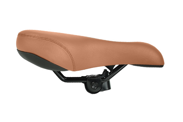 Седло DS-2498 MTB 270*175mm, 600гр,комфорт,пружины,кремовый